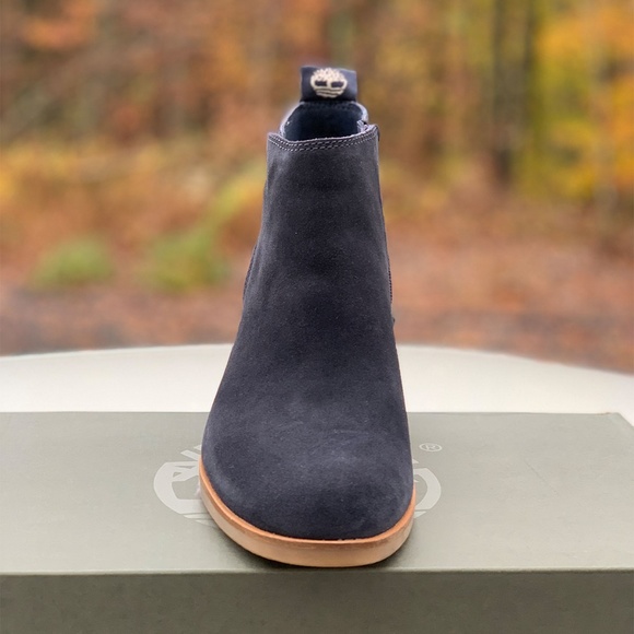 heeled timberland style boots